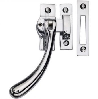 V1008L MP/HP-PC - Lockable Casement Window Fastener Ball Design Polished Chrome finish - by Heritage Brass